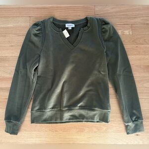 Evereve Marley Split Neck Sweatshirt